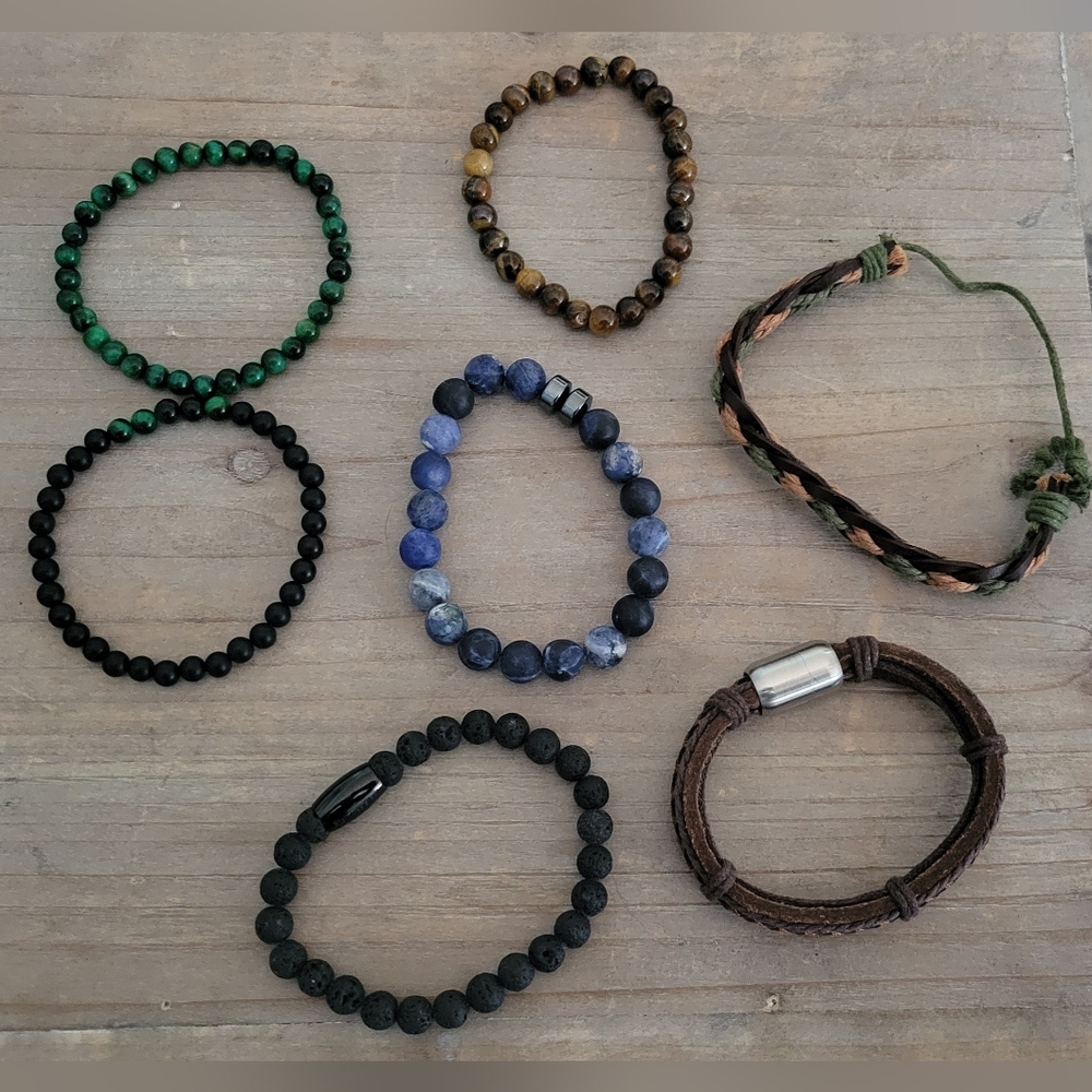 Mens Bracelets - Lot of 7